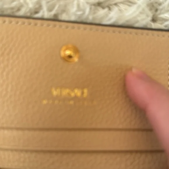 Versace Tan Leather Small Wallet - Picture 8 of 8